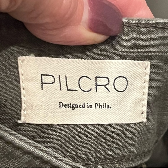 Pilcro Dark Green Cargo Style Pants - Picture 3 of 7